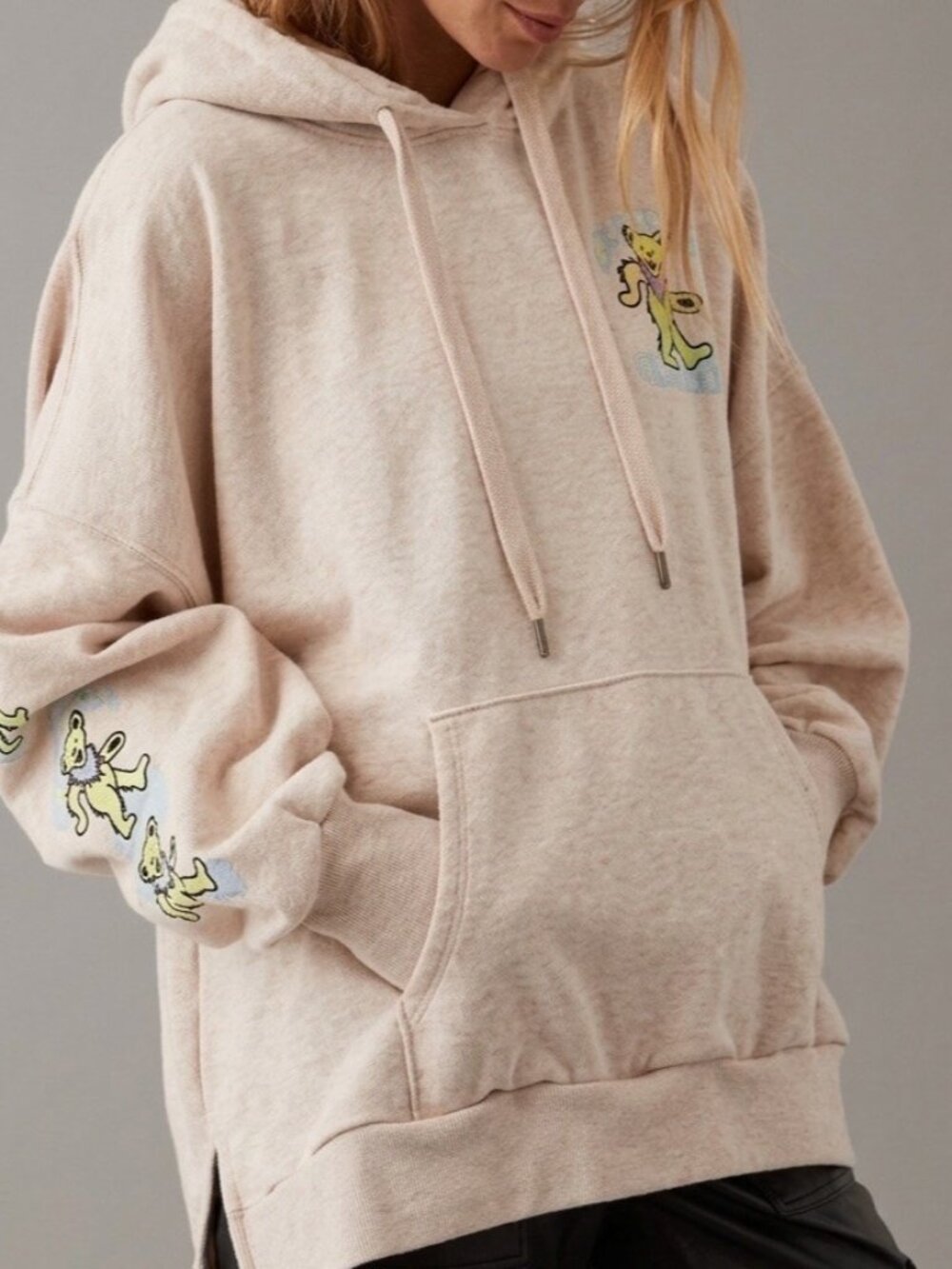 American Eagle Grateful Dead Hoodie Sweatshirt Oversized Sz Large Lounge Rock‎
